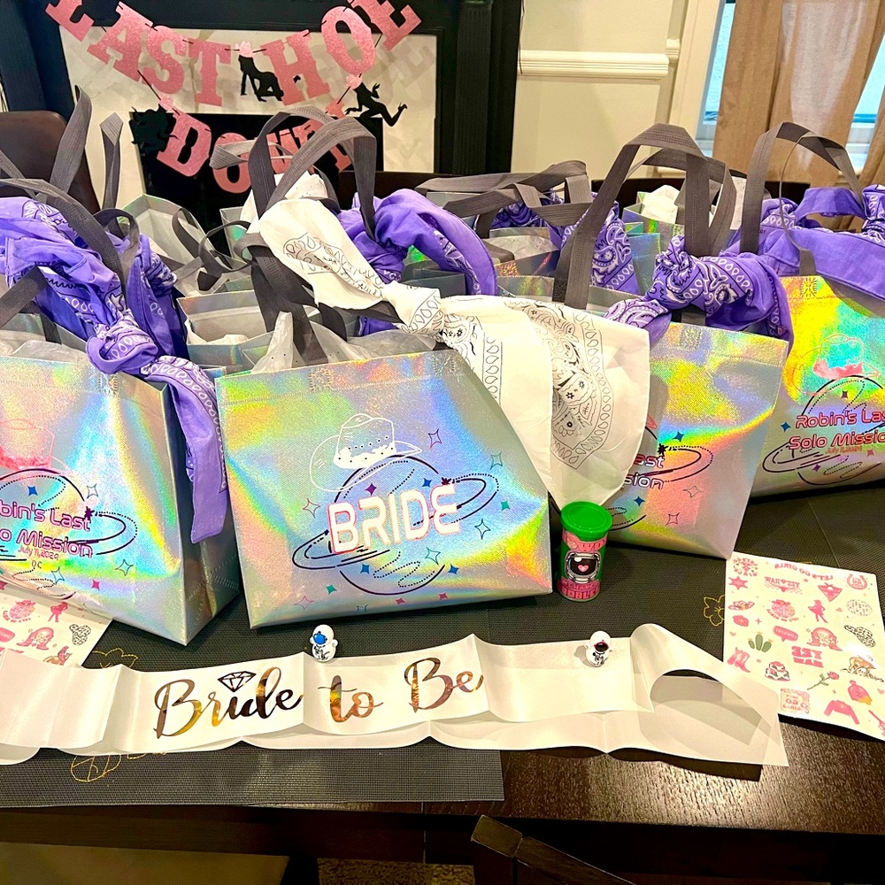 We customize bachelorette gift bags and much more.